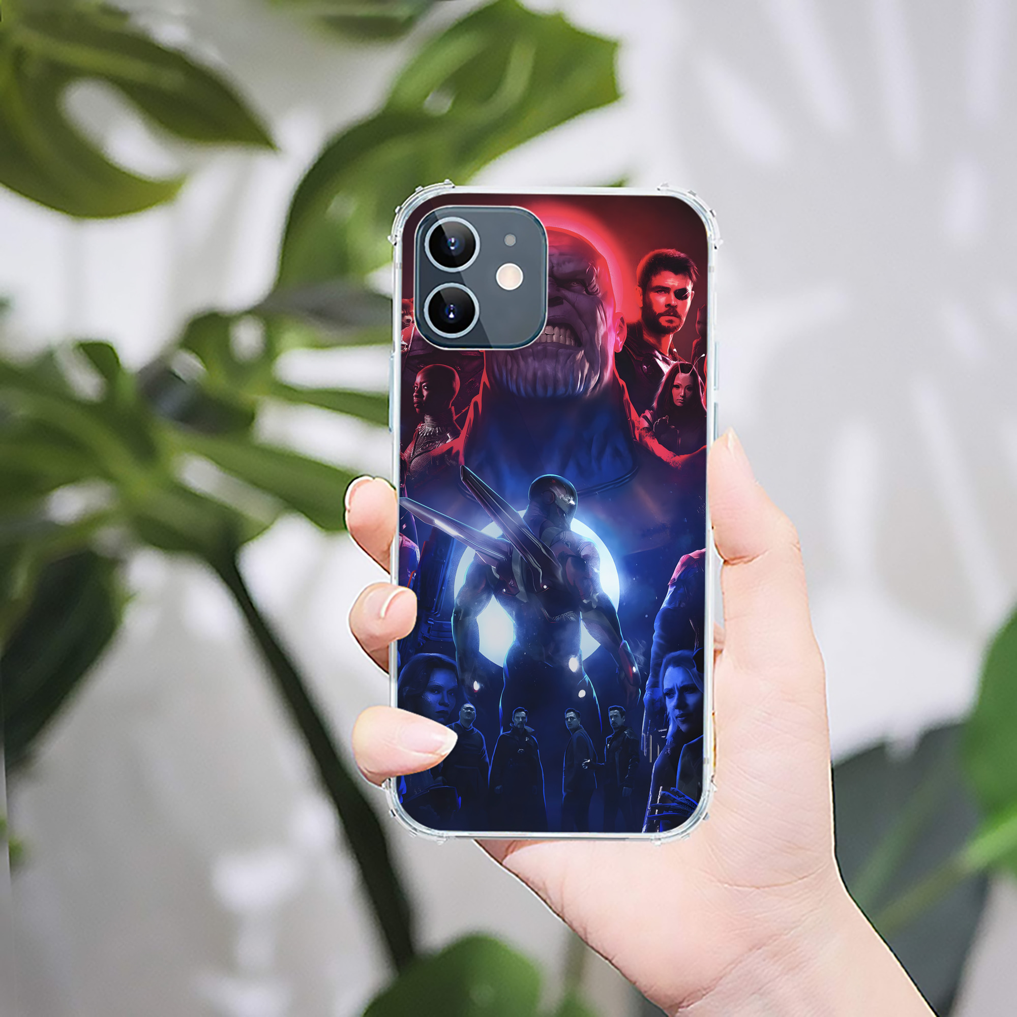 （画像用） アベンジャーズ The Avengers 【iPhone 12シリーズ対応】透明スマホケース（クリアソフトケース）